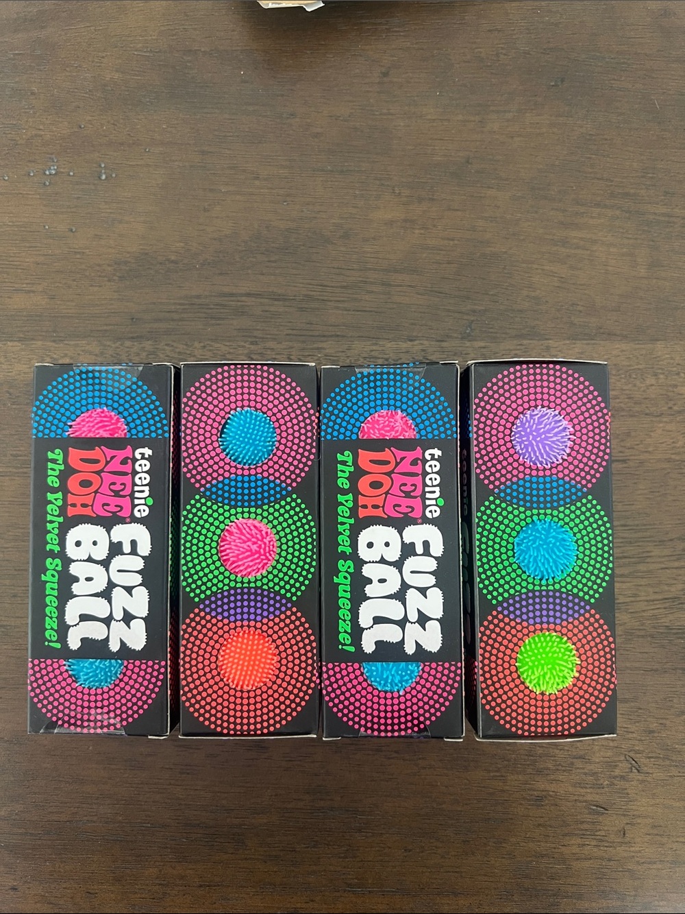 NeeDoh Teenie Fuzz Ball -Pack of 3 Mini Asst Colors - Sealed in BOX! - Picture 3 of 5